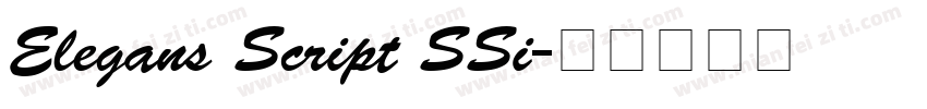 Elegans Script SSi字体转换